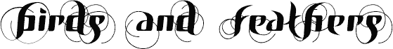 Preview of the BirDSAnDFEatHerS font