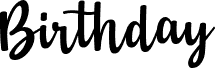 Birthday - Personal Use