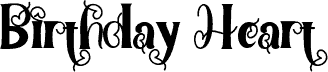 Birthday Heart 字体