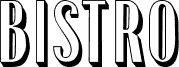 Preview of the Bistro Regular font