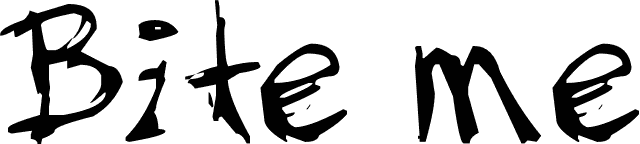 Bite me font | Fonts2u.com