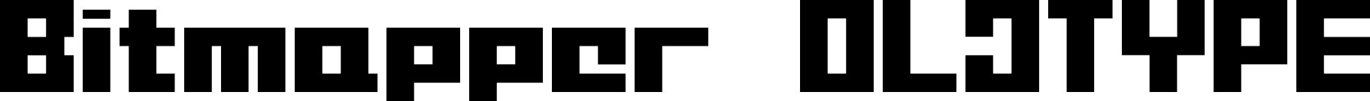 BitmapperOLDTYPE font