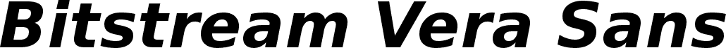 Bitstream Vera Sans Bold Oblique