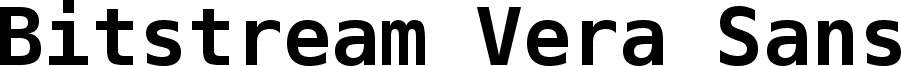 Bitstream Vera Sans Mono Bold