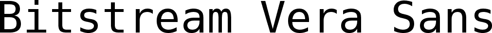 Bitstream Vera Sans Mono