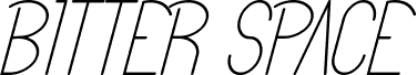 Bitter Space Demo Light Italic