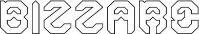 Pré-visualização da fonte BIZZARE-Hollow