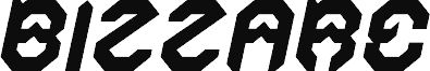 Pré-visualização da fonte BIZZARE Italic