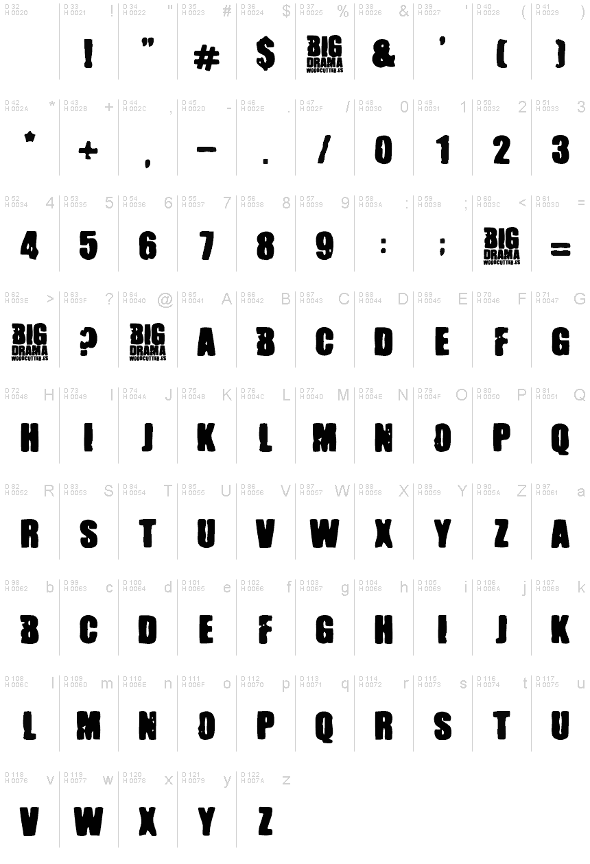 Big Drama font | Fonts2u.com