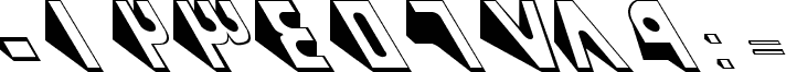 Preview of the B Kaj font