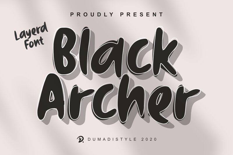 Black Archer Schriftart