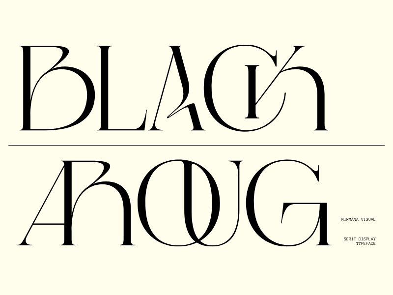 Black Aroug Schriftart