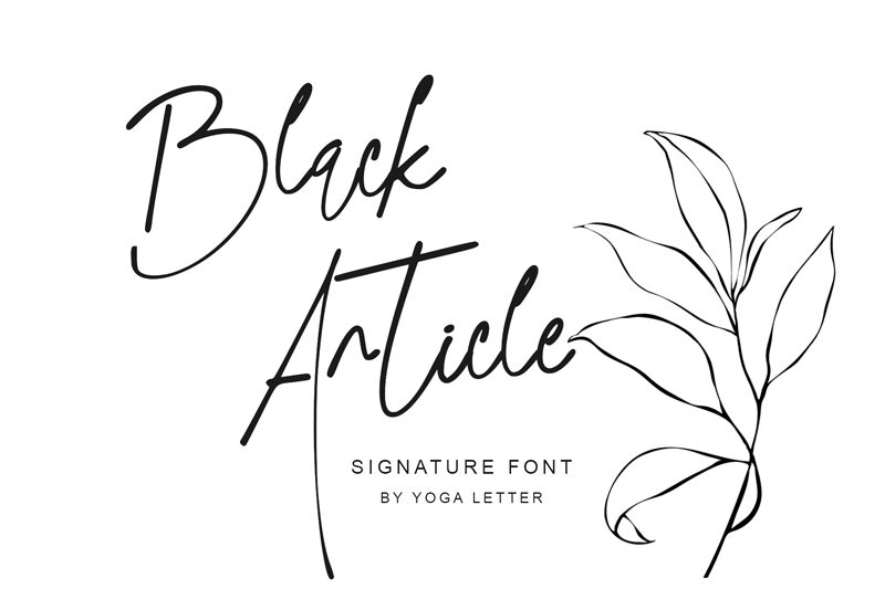 Black Article Czcionka