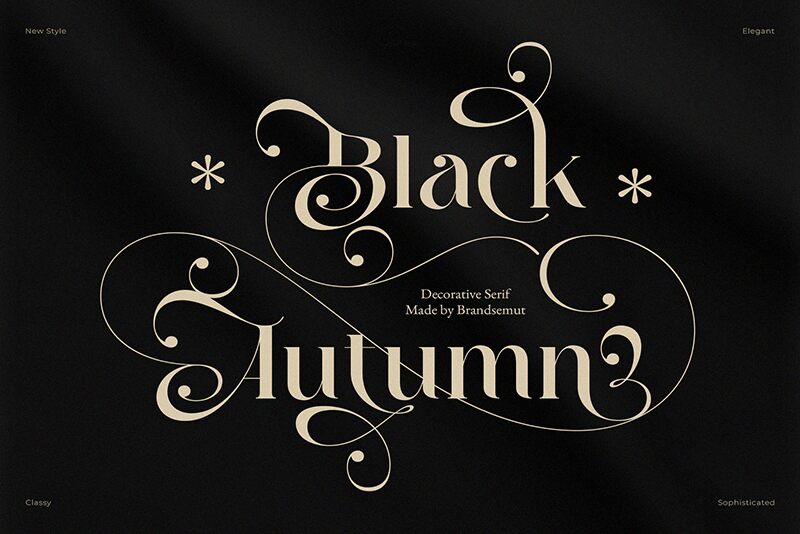 Black Autumn Font