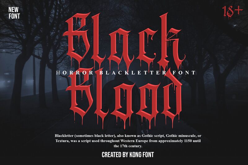 Black Blood Czcionka
