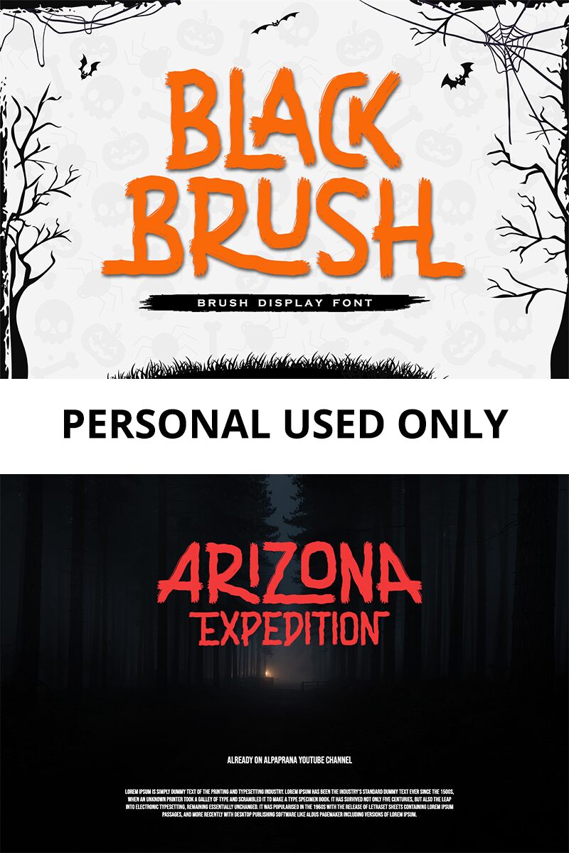 Black Brush Carattere