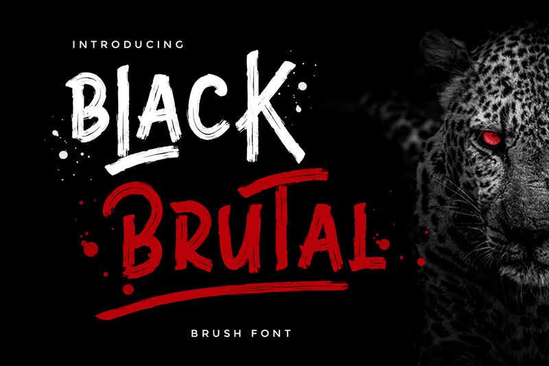 Black Brutal Czcionka