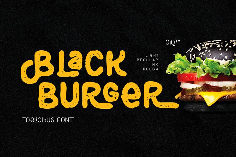 Black Burger Druh písma