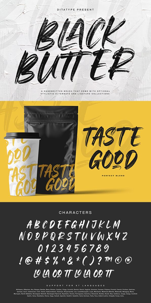 Black Butter Carattere