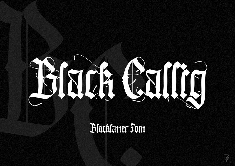 Black Callig Carattere
