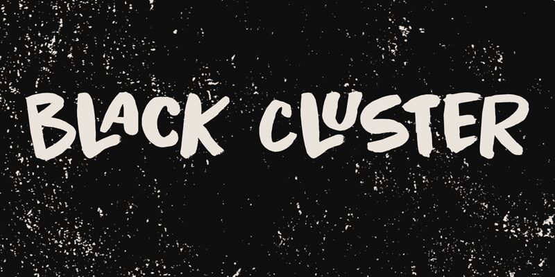 Black Cluster Schriftart