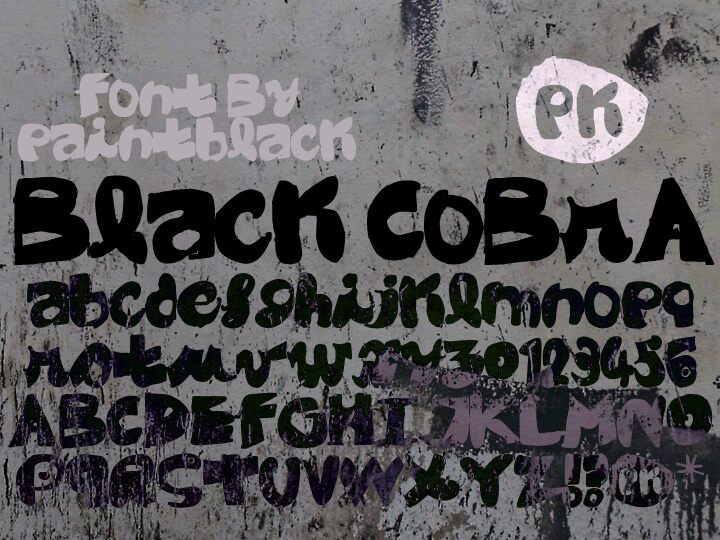 Black CoBrA Font