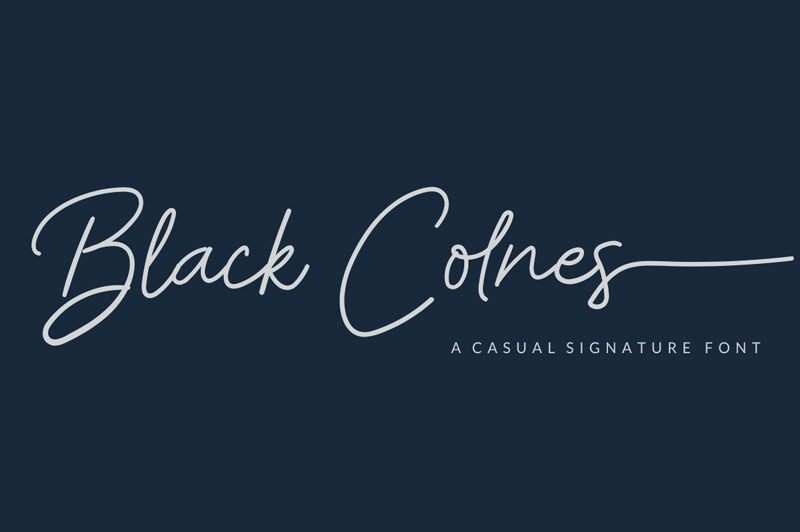 Black Colnes Czcionka