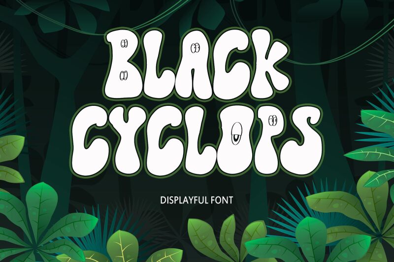 Black Cyclops Schriftart