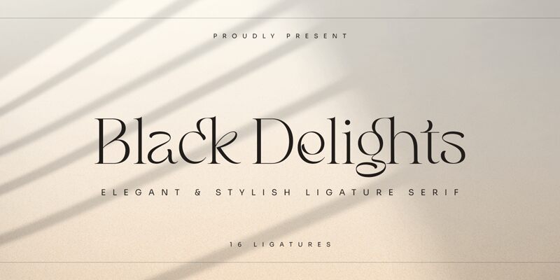 Black Delights Czcionka