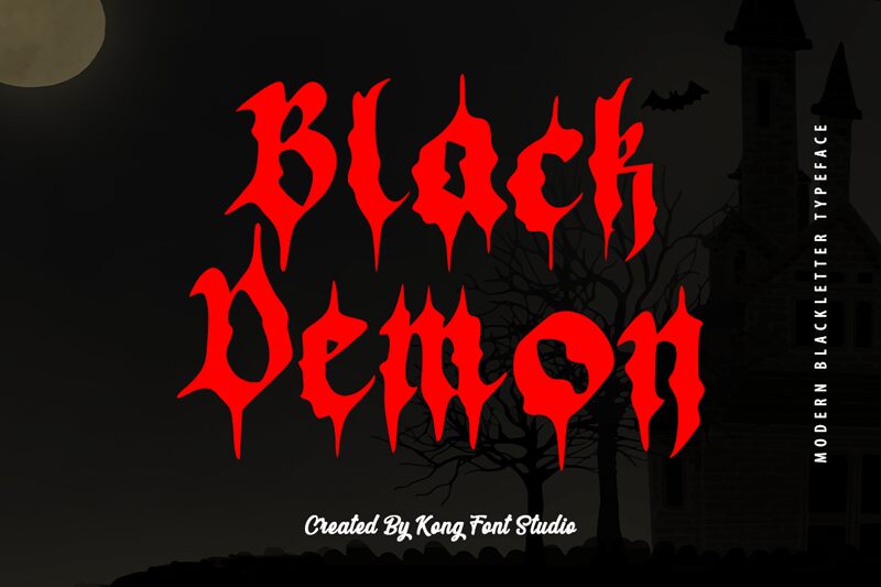 Black Demon Schriftart