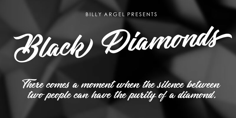 Black Diamonds Schriftart