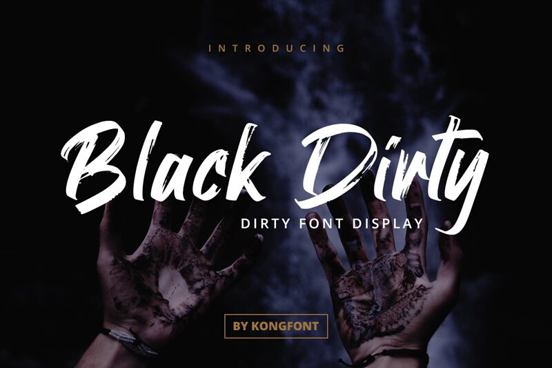 Black Dirty Schriftart