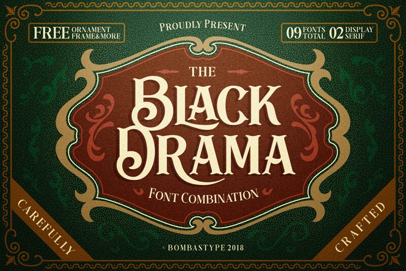 Black Drama Schriftart