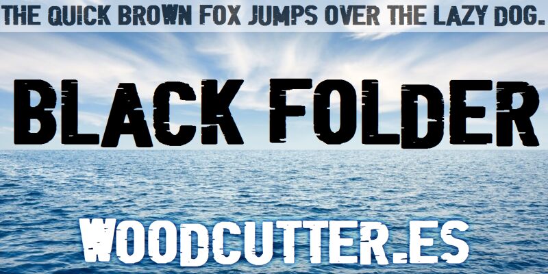 Black Folder Schriftart