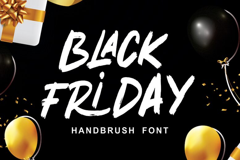 BLACK FRIDAY Czcionka