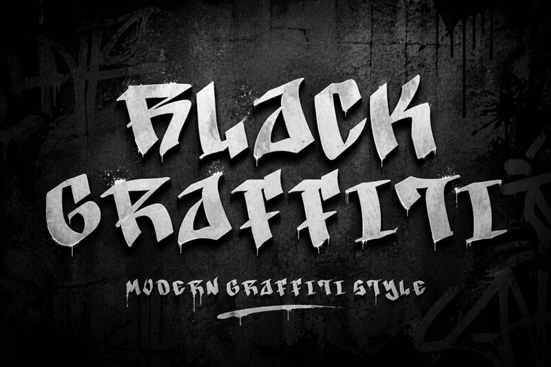 Black Graffiti Demo — Font presentation