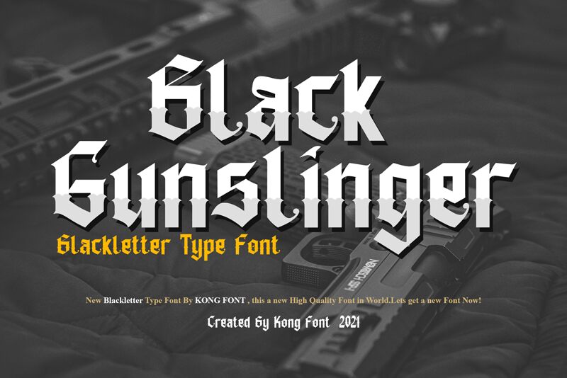 Black Gunslinger Fonte