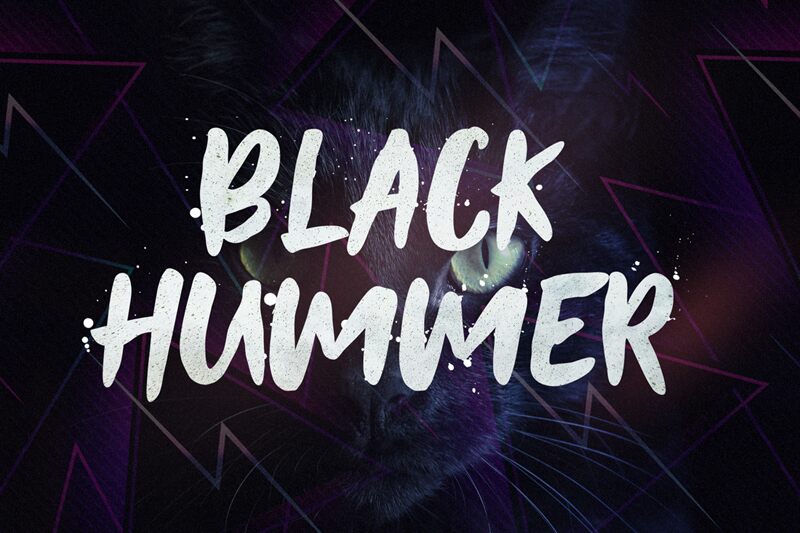BLACK HUMMER Schriftart