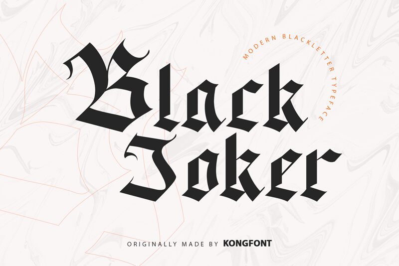 Black Joker Czcionka