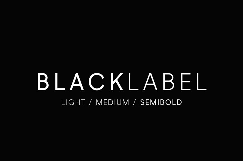 Black Label Schriftart