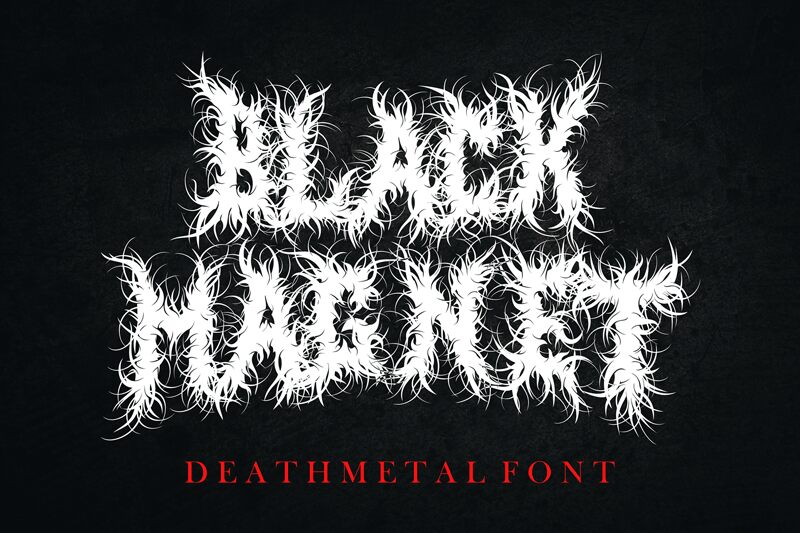 Black Magnet Schriftart