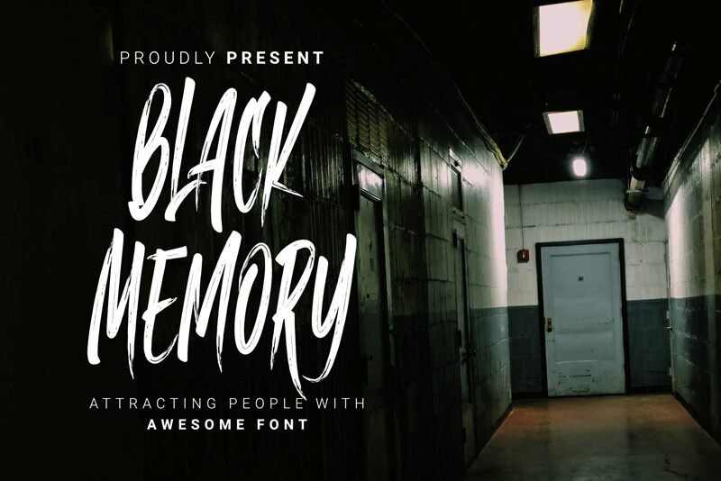 Black Memory Schriftart