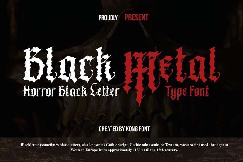 Black Metal font