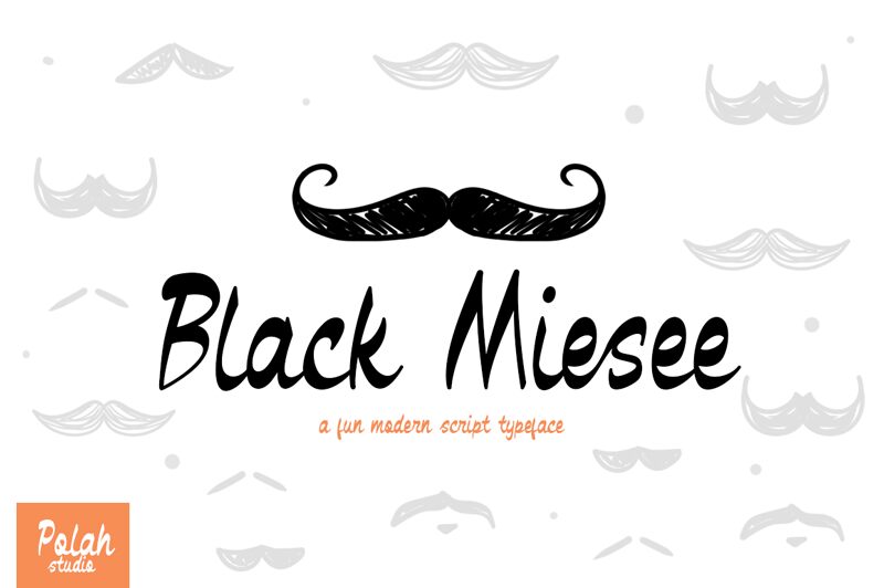 Black Miesee Schriftart