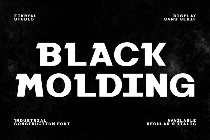 Black Molding Шрифт