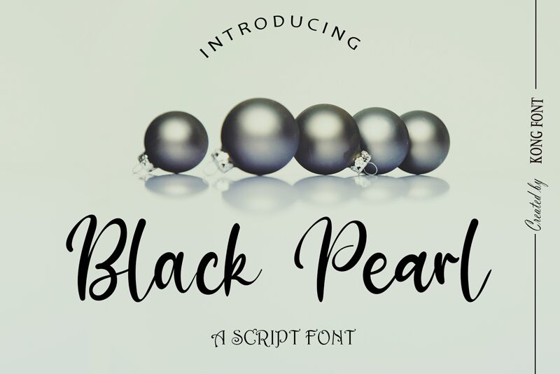 Black Pearl Schriftart
