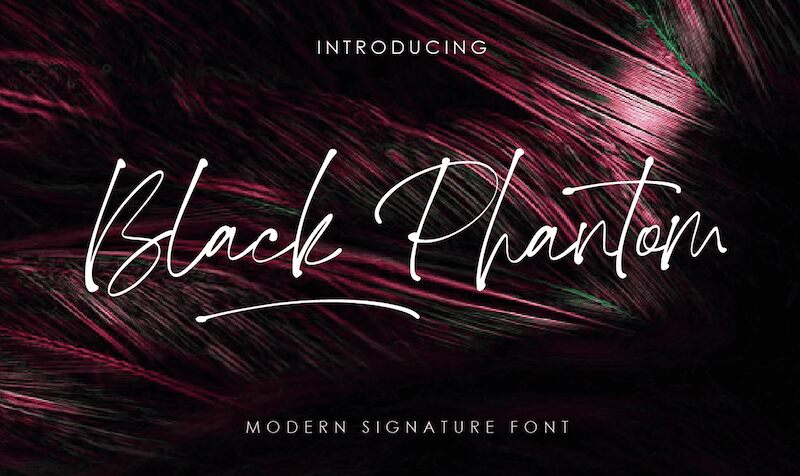Black Phantom Schriftart