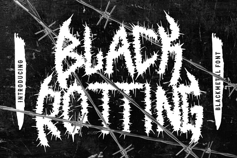 Black Rotting Font