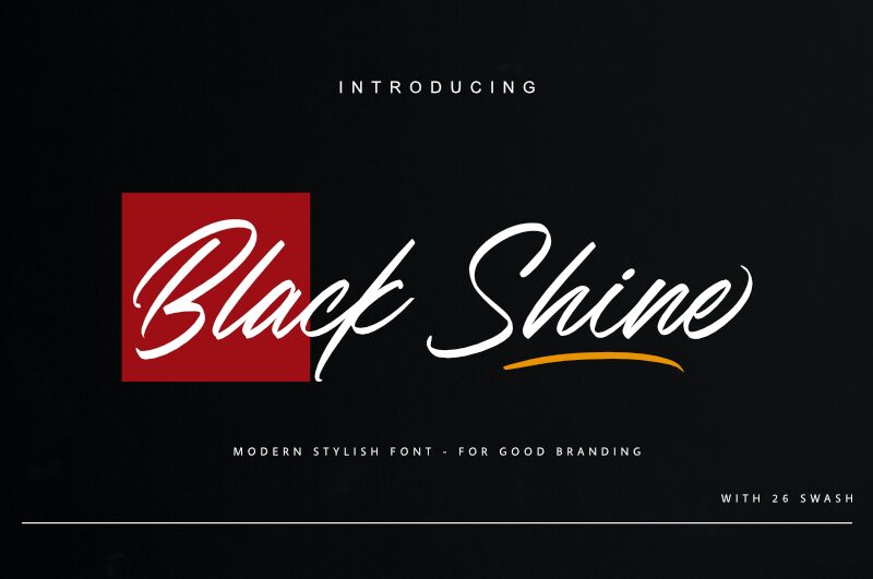 Black Shine Carattere
