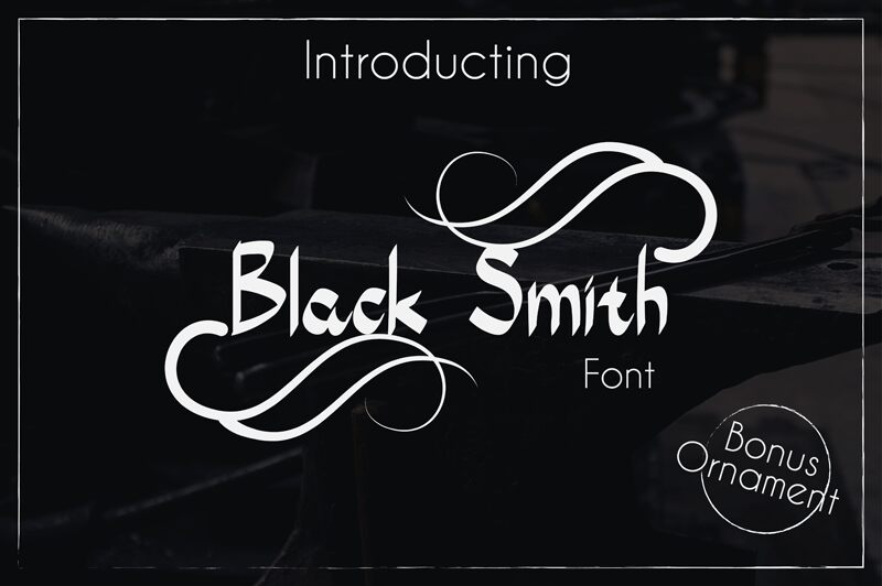 Black Smith Schriftart